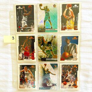 Lot of 9 Basketball Sports Trading Cards. Mint Condition. Includes KOBE BRYANT